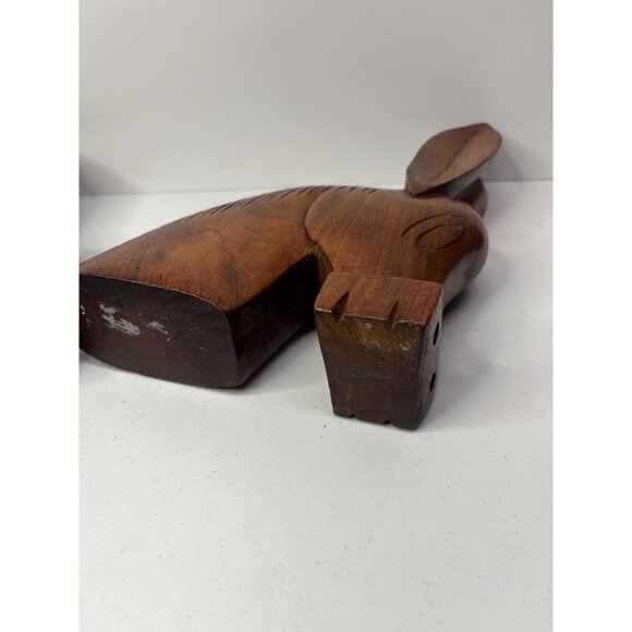 MCM Handcarved Wood Donkey Bookends 1942 Puerto Rico - Picture 8 of 10